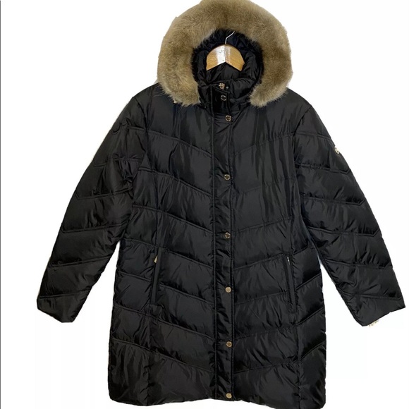 Michael Kors Women’s Puffer Down Hooded Jacket XL